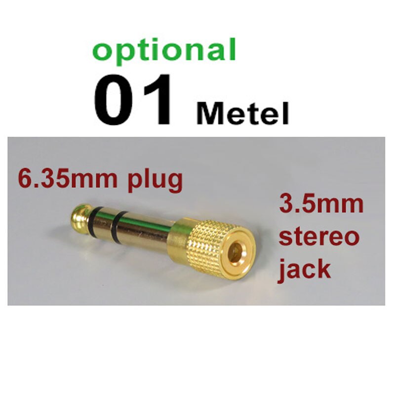 PCTONIC 6.35 naar 3.5mm stereo 3-lijnen audio connector 3.5mm naar 6.5mm plug jack converter adapter audio voor elektrische piano AUX: 01 Metal converter