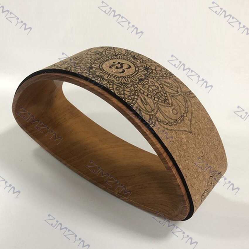 QT005 ovale liège solide roue de Yoga demi-rond dos courbure anneau de Fitness Fitness Pilates roues Protection de l'environnement Yoga cercle