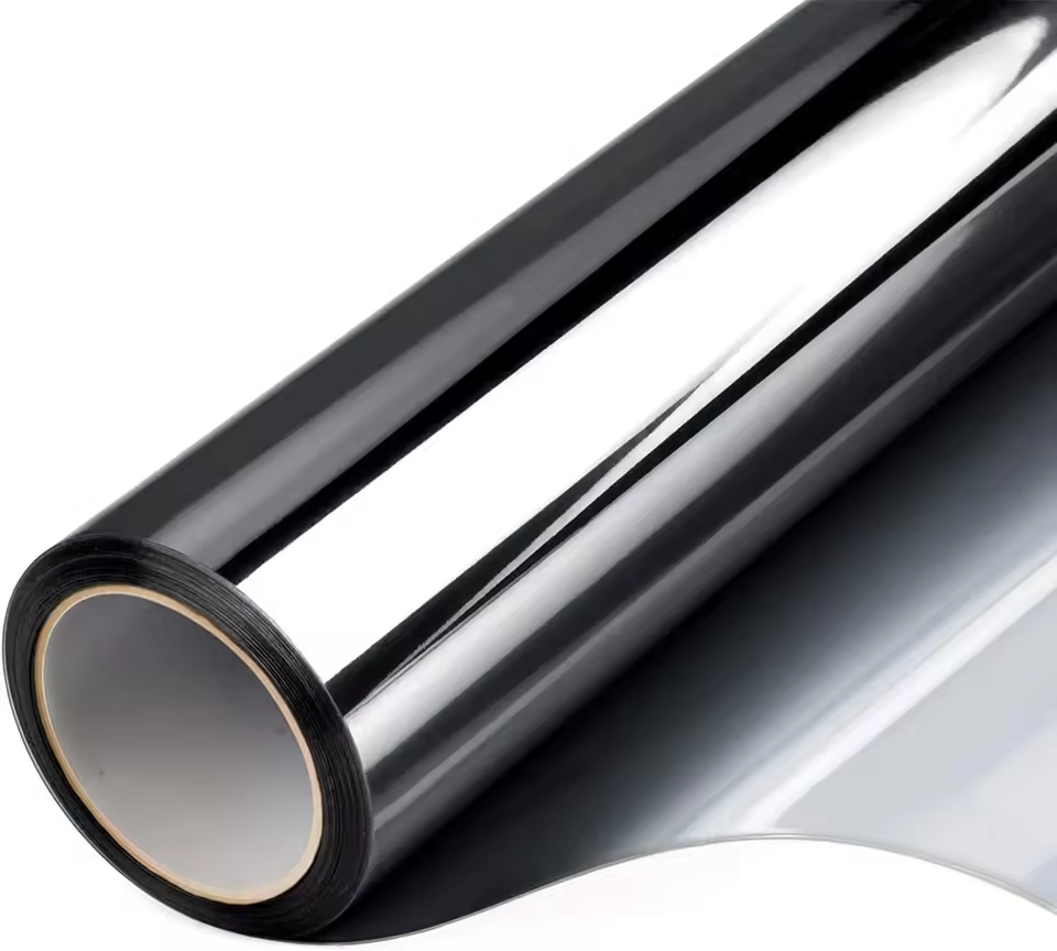 Window Insulation Glass Film Office Solar Film Living Room Shading One-way Anti Peeping Sunscreen Film Electrostatic Bonding: 300 x 450mm / black