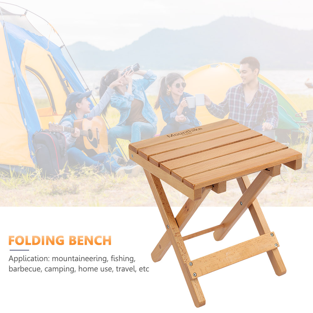 Outdoor Mini Folding Chair Wooden Bench For Camping Fishing Travel Hiking Chair Portable Stool Ultralight Durable Chair Seat