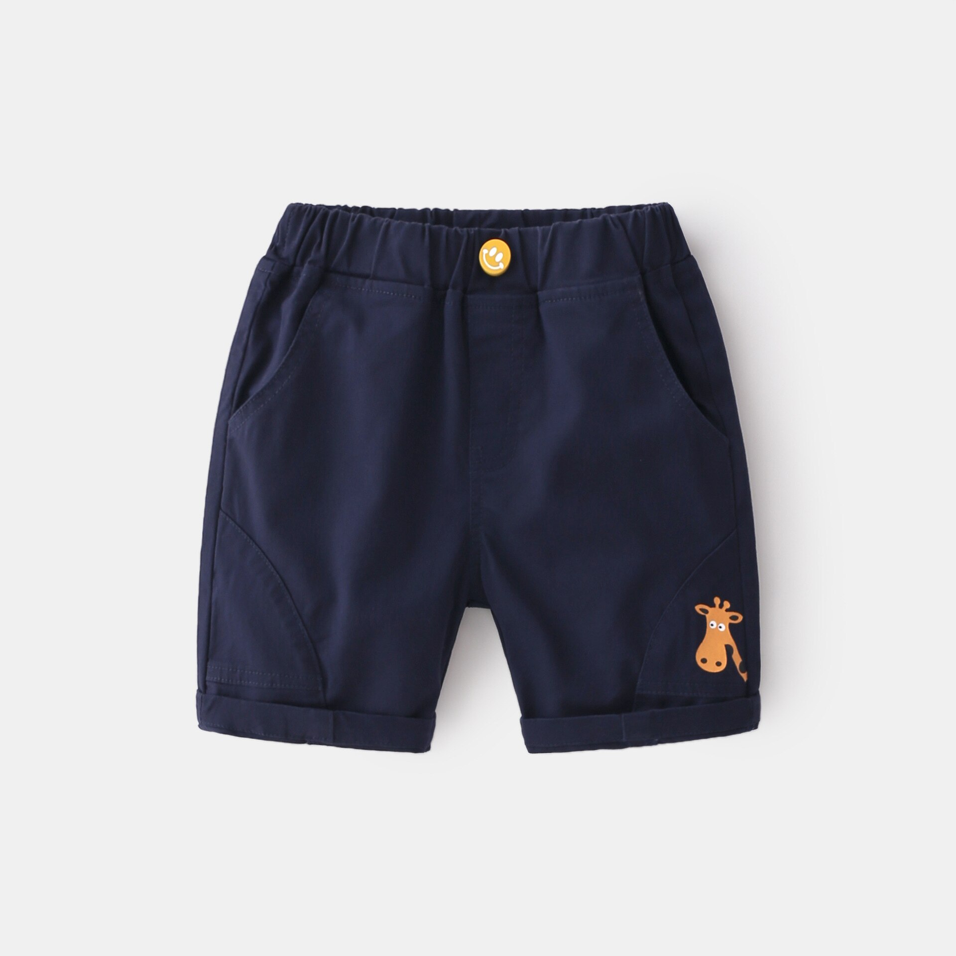 2-8t sommer-kurze Hose für jungen, kleinkinder, babys, lässige, schlichte kurze Hose mit tiermuster, süße baumwollhosen für jungen, Gentleman-hosen: 1 / 140
