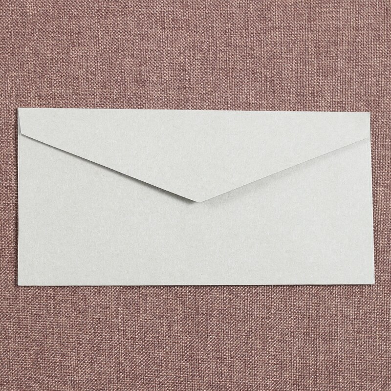 10 stks/partij Vintage Kraftpapier Envelop Brief Rood Zwart Europese Stijl Envelop voor Visitekaartje Uitnodiging Zwarte Envelop: gray
