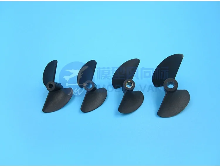 Elica a pallido in nylon a 2 pallido per barca RC P40 * D27/30/32/35/38/40/45/47mm apertura centrale 3.17/4 (con manicotto in rame)/4.8mm