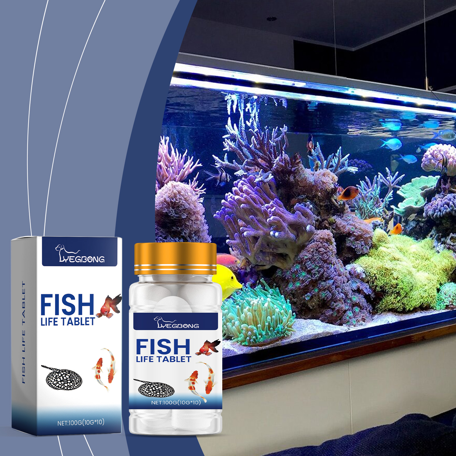 Aquariumsalz für Zierfische, mineralisch angereicherter pH-Stabilisator, Wasserenthärter und Härte-Ausgleicher, sicher für Süßwassertanks
