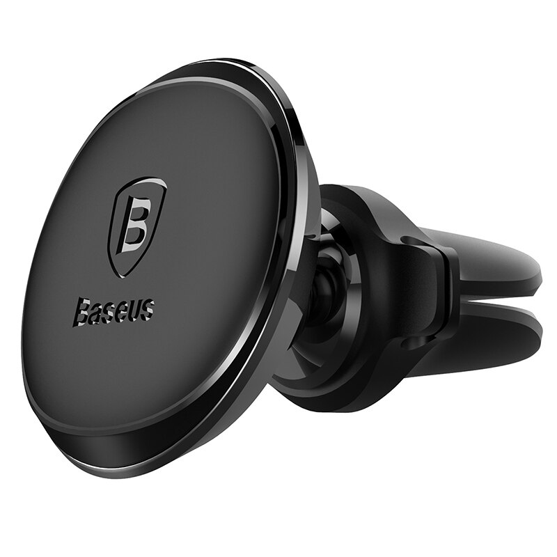 Baseus-soporte magnético Universal de teléfono móvil para coche, accesorio para iPhone X, 8, Samsung, GPS, 360 grados: Negro