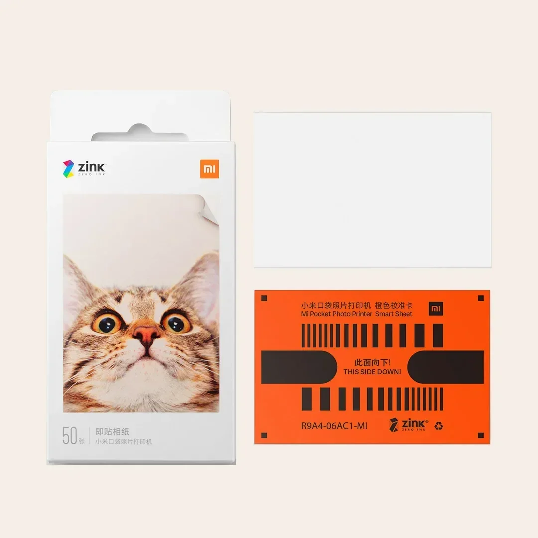 100% Xiaomi kieszeń drukarka papier ZINK Samoprzylepne arkusze robić drukowania zdjęć Xiaomi 3-calowa mini kieszonkowa drukarka fotograficzna Tylko papier