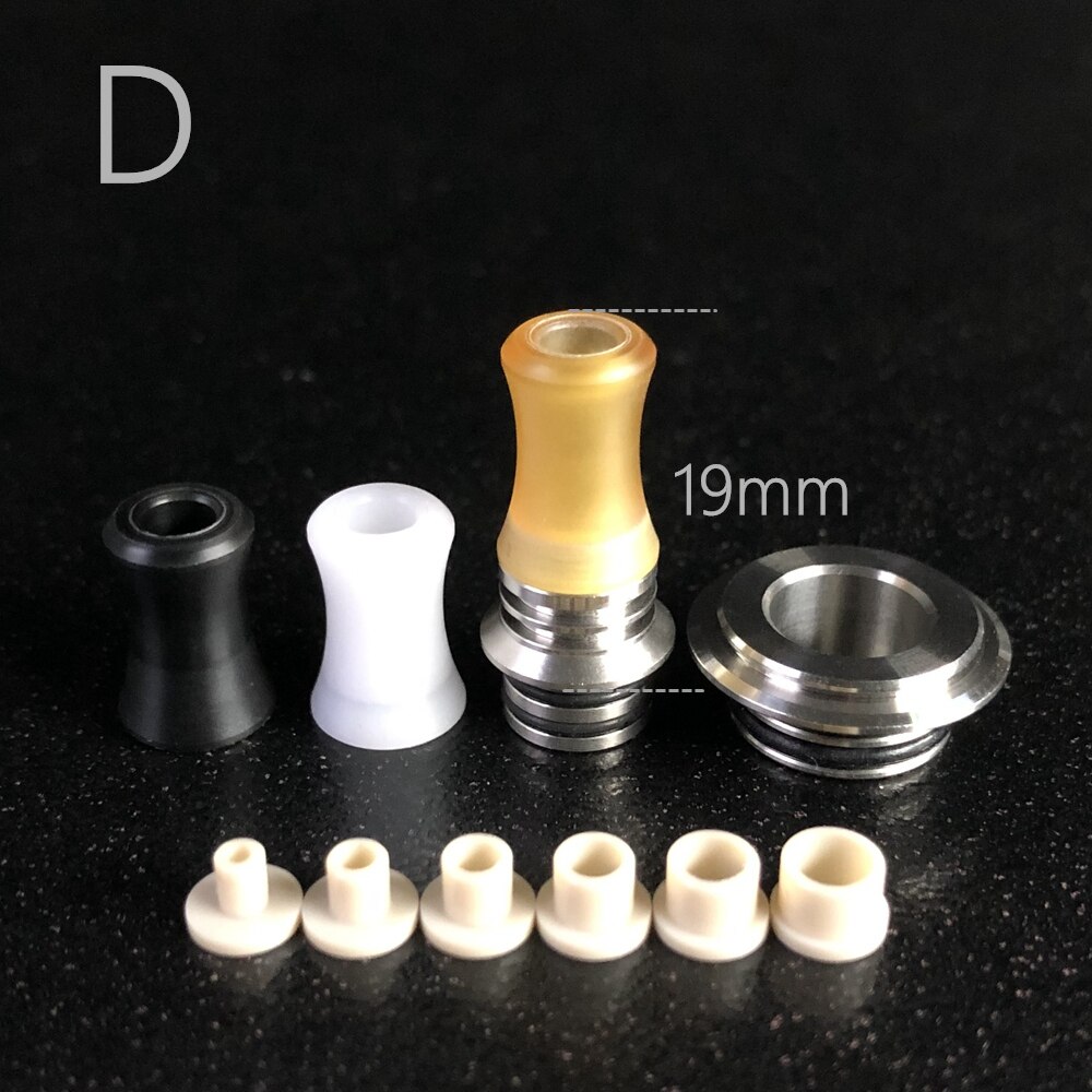 hoch Ende Bausatz 510 und 810 kompatibel Lange MTL tropfspitze Ultem POM Gelb Schwarz Weiß Vape Driptip Für Vape ecig Accoessories: D 510-810 kompatibel