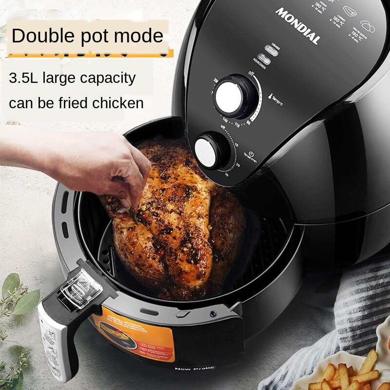 Air Deep-Fried Pot Household Oil-Free Deep Frying Pan Deep-Fried Pot Automatic Chips Machine Intelligent Baking Box 220V
