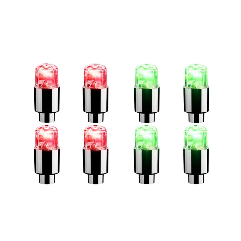 Car Hub Ambient Light Bicycle LED Tire Lights Universal Car Neon Lamp Valve Cover Lights Tire Colorful Flashing Bulb Decoration