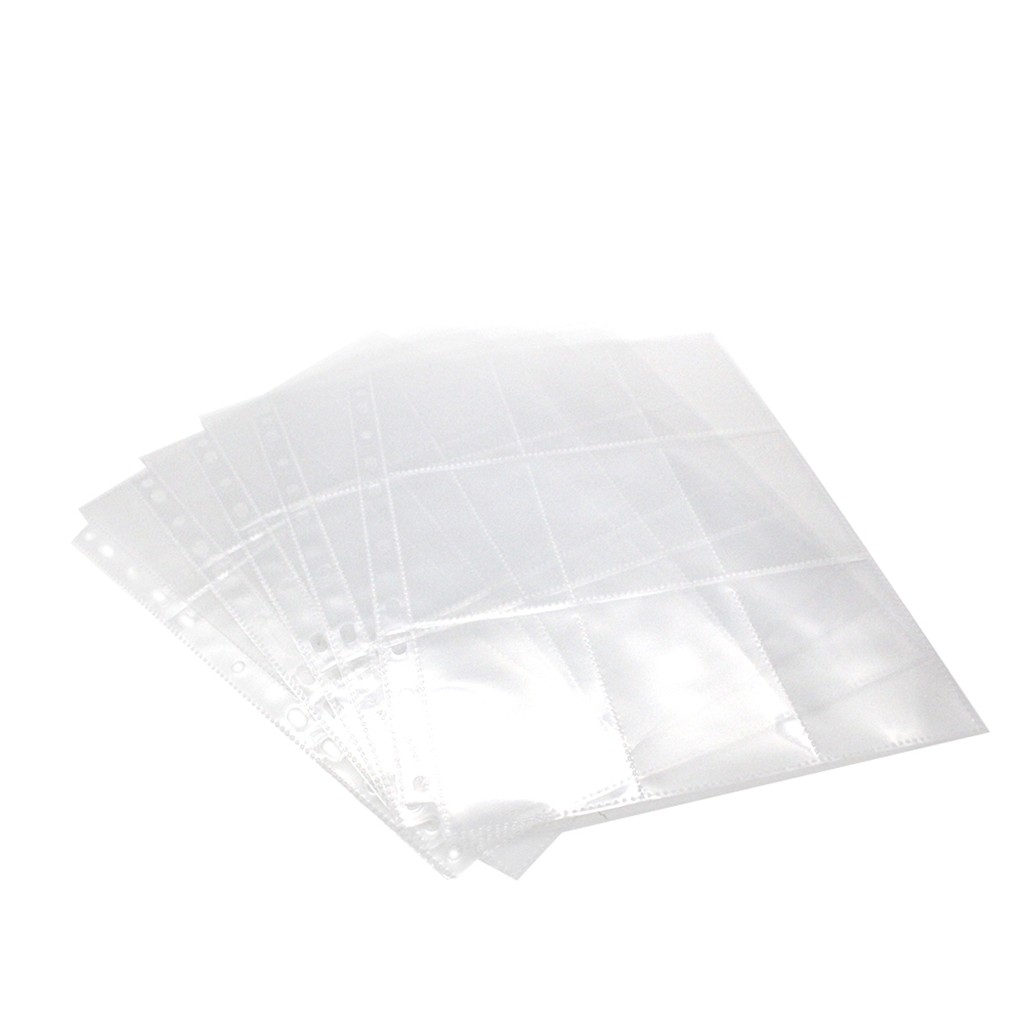 90 Pockets Trading Gaming Card Sleeves Storage Wallets Album Pages Collection Coin Holders Wallets Sleeves Set Photo Albums