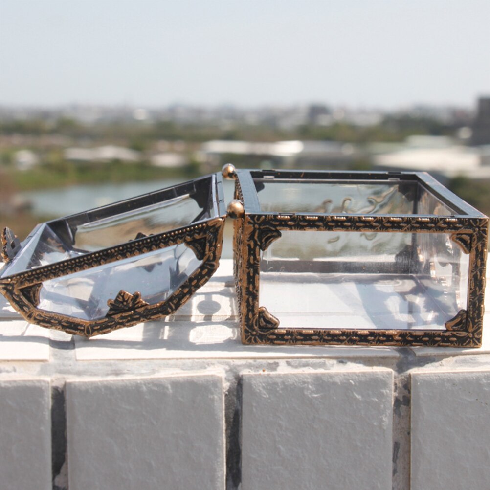 Plastic Transparent Pirate Treasure Box Crystal Gem Jewelry Box Storage Organizer Chest Box Treasure For Jewelry Gem Trinket Box