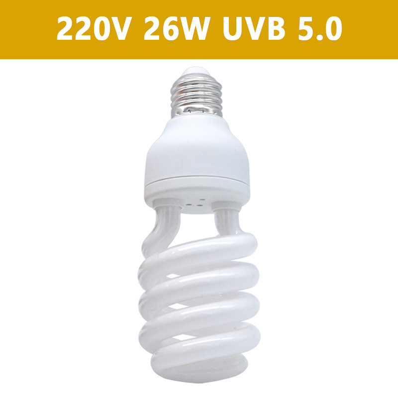 5,0 10,0 15,0 lámpara UVB para reptiles 13W /26W rayos UV ahorro de energía terrario luz para tomar el sol tortuga lagarto serpiente Reptiles lámparas de calefacción: Caqui oscuro