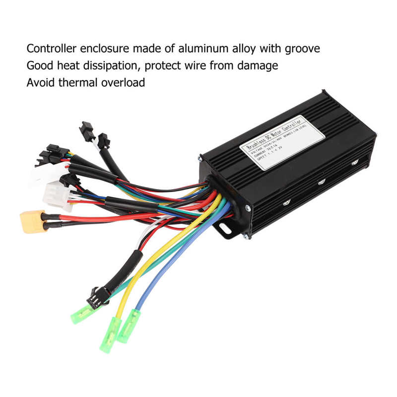 Elektrische Fiets Controller 24V 36V 48V 500W 750W Goede Warmte Dissipatie Sine Bike Controller Beschermend Voor Fiets