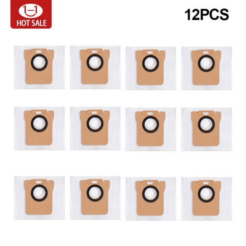 For Xiaomi Robot Vacuum X10 Accessories Main Side Brush Hepa Filter Mop Cloth Dust Bag Replacement Spare Parts: black