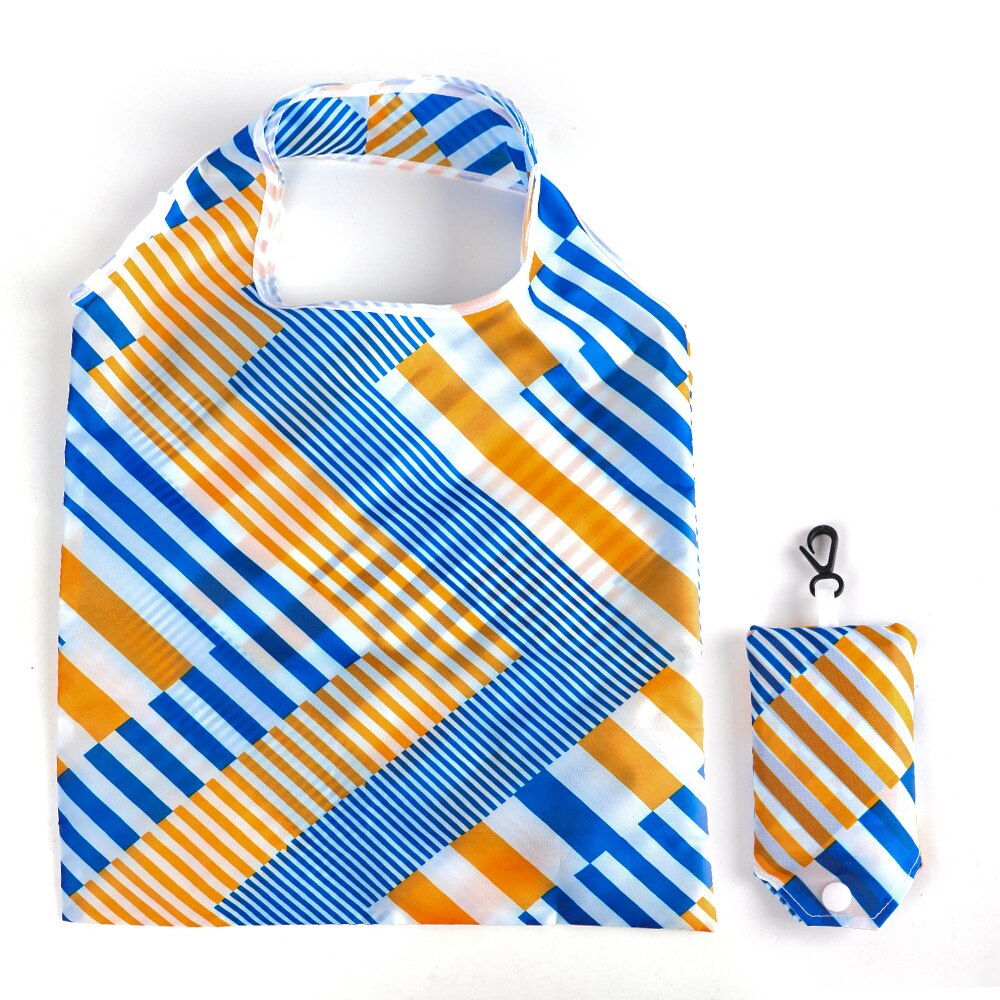 1PC Foldable Reusable Bags For Groceries Recyclable Grocery Tote Pouch Eco-Friendly Heavy Duty Washable Pouch Bag: c