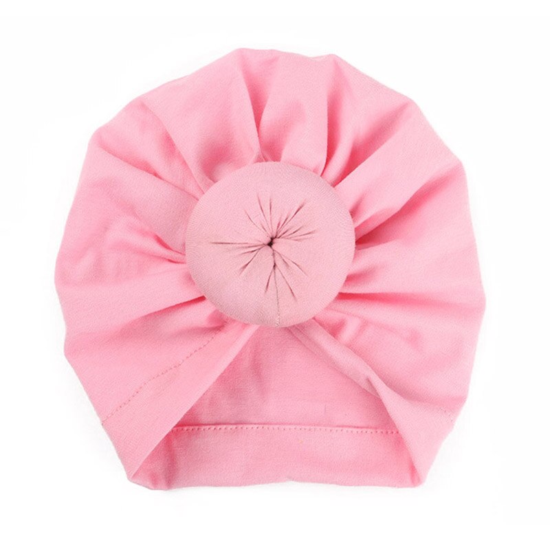 Gorro de algodón con lazo para bebé, gorro para niña, turbante para niño pequeño: style1 pink 1-2Y
