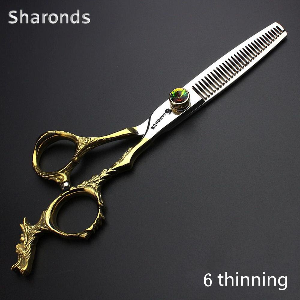 Sharonds 6 inch Japan Hair Cutting Scissors Barber Makas Scissors Salon Thinning Scissors Set