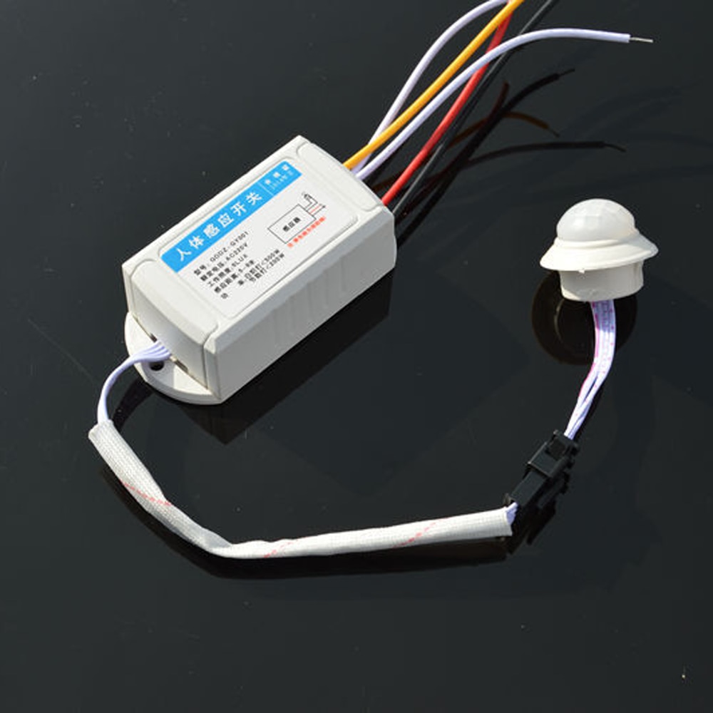 Infrared body motion sensor detector automatic light bulb control PIR motion human body sensor switch 220V