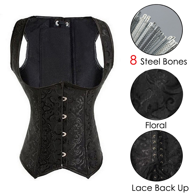 Miss Moly Steampunk Corset Sexy Unnderbust Gothic Top Plus Size Women Tummy Control Underwear Waist Trainer Lace Up Body shaper