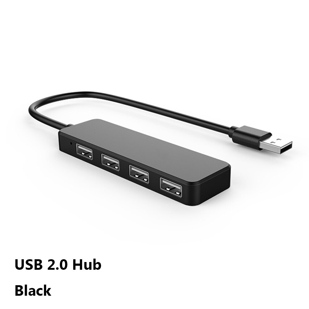 High Speed USB Hub Adapter 4 Ports for PC Laptop Accessories Multi USB 2.0 Splitter Extension Cable For Mouse Keyboard: 3