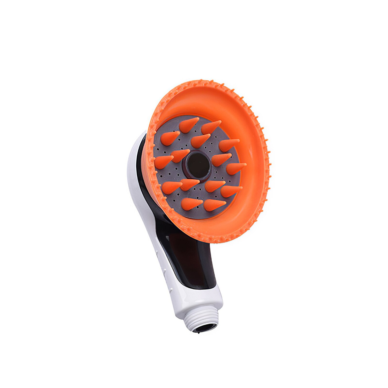 Hond Bad Sproeier Puppy Honden Katten Wassen Grooming Bathing Massage Borstel Handheld Douche Sproeier Grooming Gereedschap: Oranje
