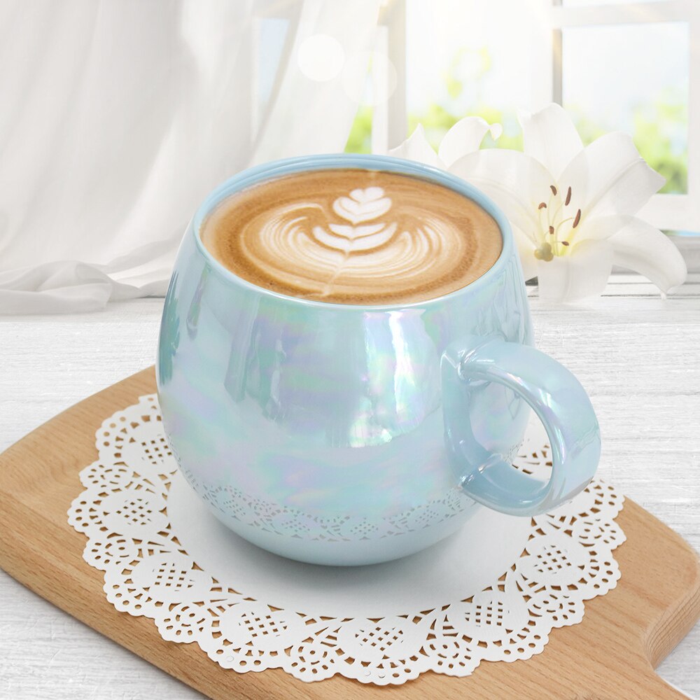 AIXZ 2Pcs/Set Mugs Ceramic Mug Coffee Cup 350 ML 470 ML Large Capacity Tea Mug Couple Lover For Friend