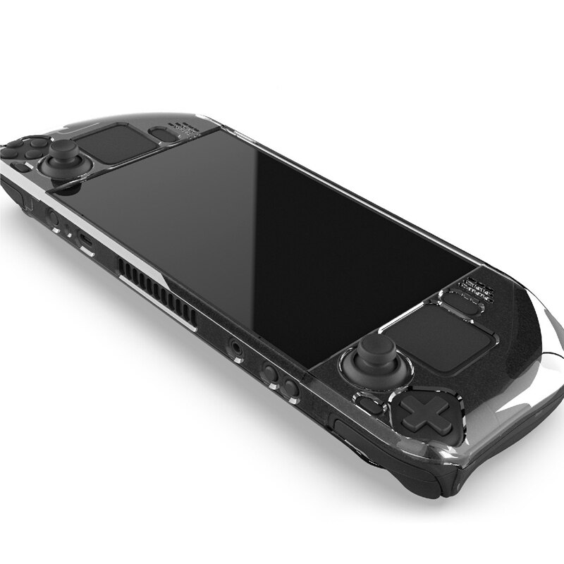 For Steam Deck Handheld Game Console Case Crystal Shell Transparent PC Split Case