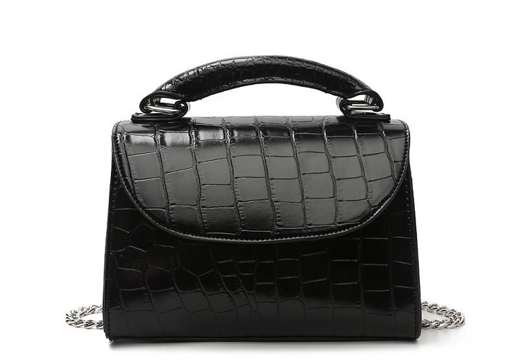 Crocodile motif bandoulière sacs pour femmes petite chaîne sac à main petit sac en cuir PU sac à main dames sacs de soirée
