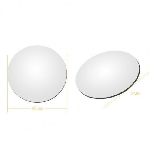 2Pcs Universal Car Convex Reflector Rear Side View Blind Spot Round Mirrors: Default Title
