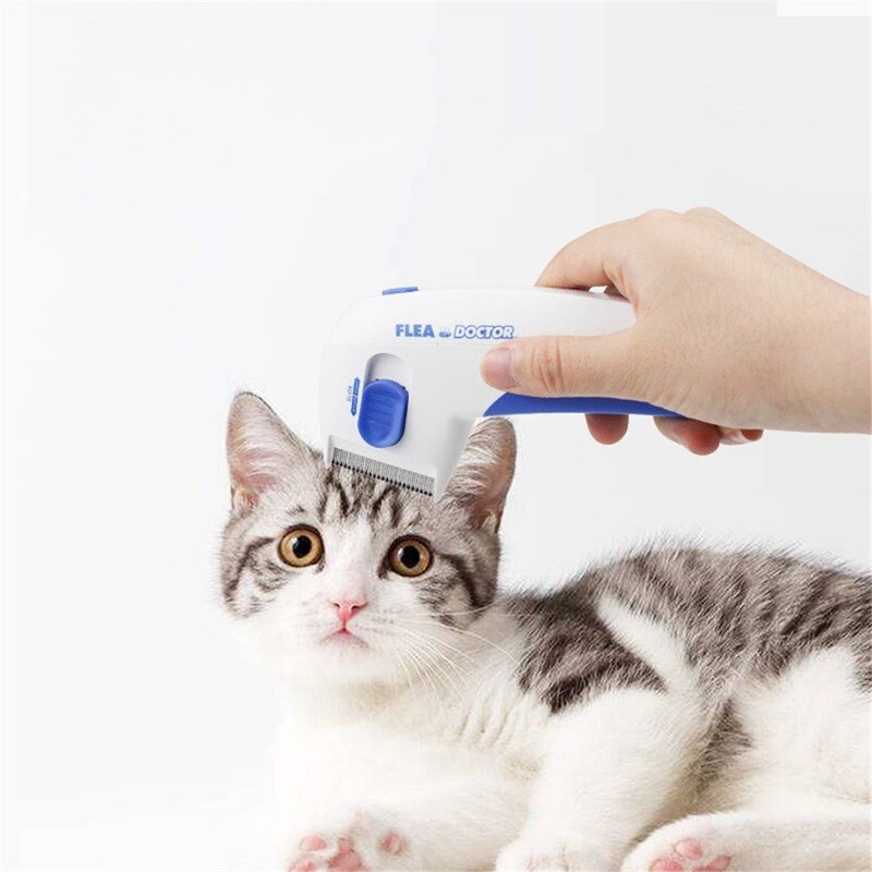 Cepillo eléctrico para limpieza de pulgas de perros, peine limpiador de piojos, antipulgas, electrónico, para perros y gatos, suministros para mascotas