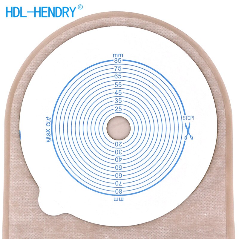 Colostomy Bags Super Size 85Mm Gat Een Stuk Lensbare Stoma Zakken Stoma