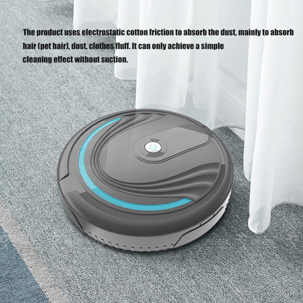 Convenient Cleaning Machine Duster Black White Home Automatic Smart Floor Cleaning Robot Sweeper Dust Remover without Suction
