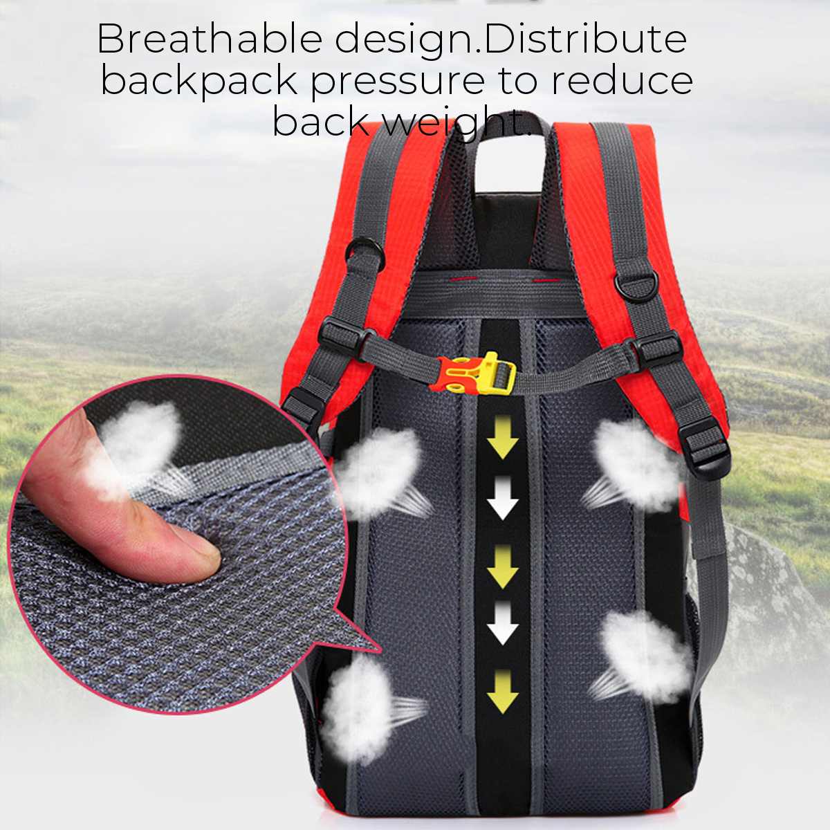 50L Usb Charging Travel Backpacks Waterproof Sports Backpack Hiking Backpack Mountaineering Camping Shoulder Bags