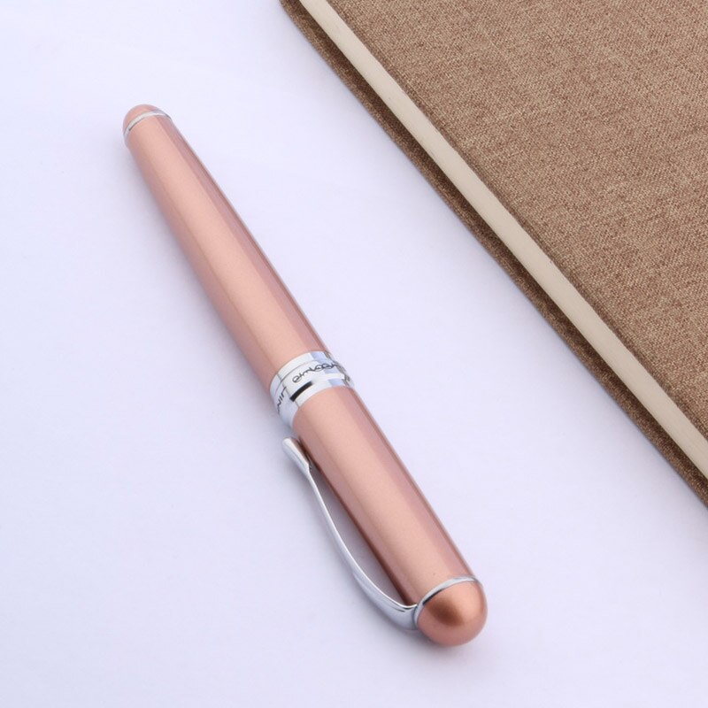 JINHAO 750 zilveren klassieke kantoor METALEN ROSE gouden vulpen