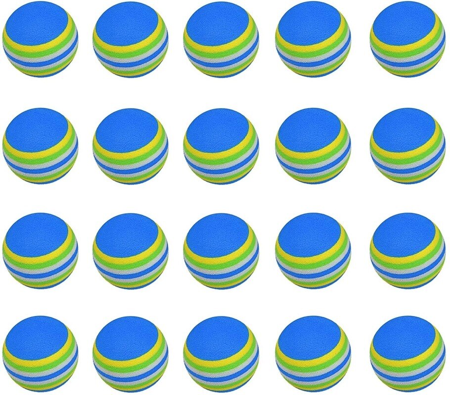 20 st svamp golfboll golf träning mjuka bollar träningsboll