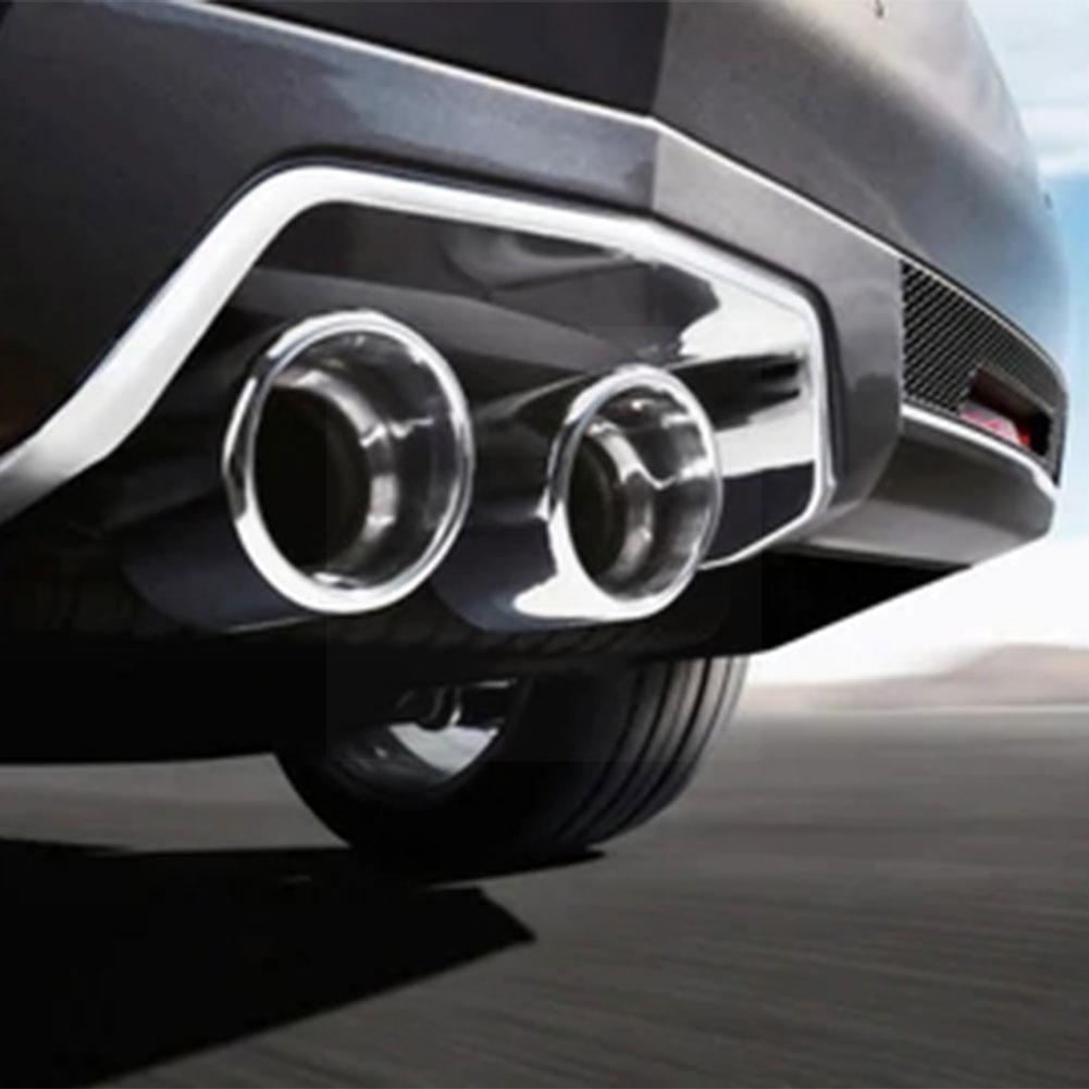 2022 Auto Accessoires Carbon Fiber Kleur Auto Uitlaat Tip 63-65Mm Licht Licht Met Rood/Blauw Rood/Blauw Pijp Led Uitlaat M4Z5
