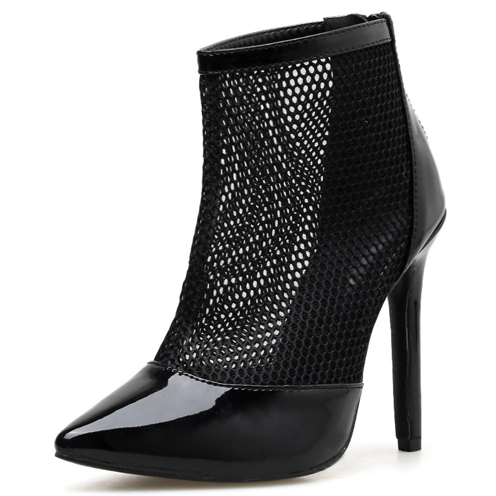 Sarairis arrivals mesh schoenen dames pumps puntige neus dunne hoge hakken zwart wit zomer pumps damesschoenen