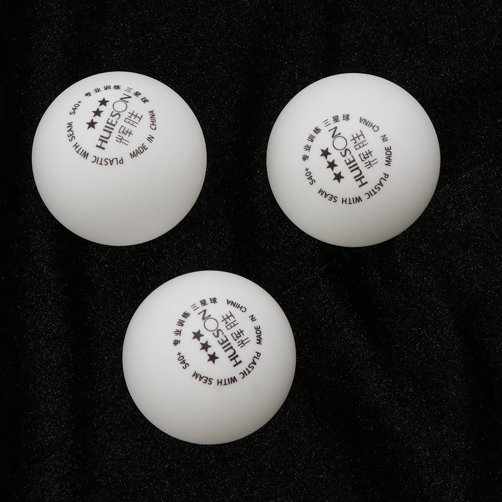 3 Stuks Professionele 3-Ster 40 + Mm Wit Ping Pong Ballen Abs Materiaal Tafeltennis Ballen Voor training Spel Wedstrijd