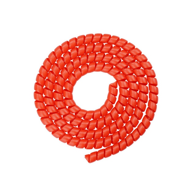 1M ligne organisateur tuyau Protection spirale enroulement câble fil protecteur couverture Tube adapté pour XIAOMI M365/PRO Scooters électriques: Rouge