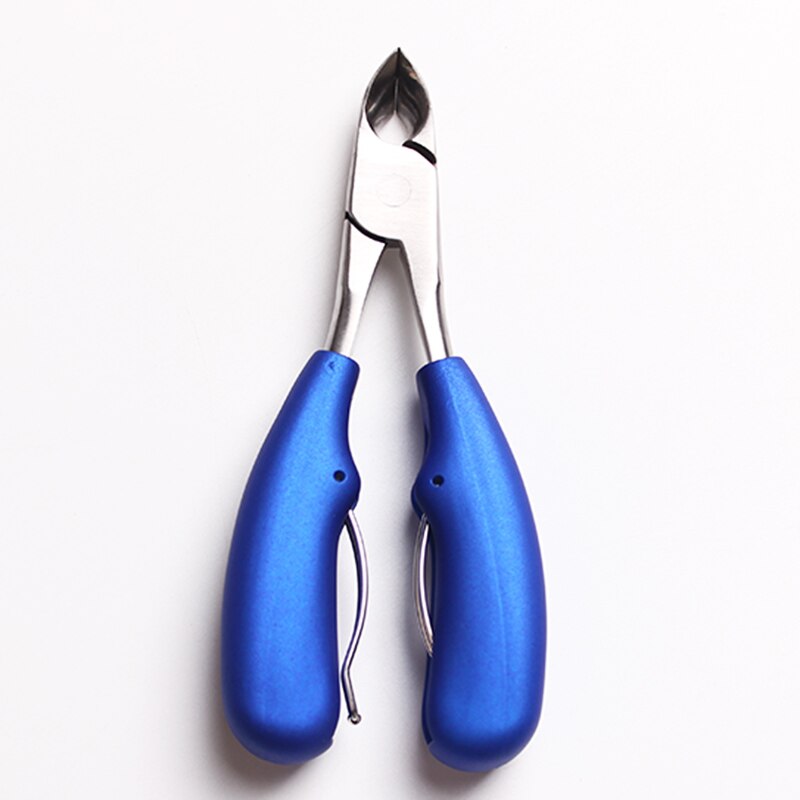 Kynsinauhasakset ruostumattomasta teräksestä pilarit kynsi kynsinauhojen leikkuri kynsisakset kynnet manikyyri leikkuri kynsisakset: Sininen