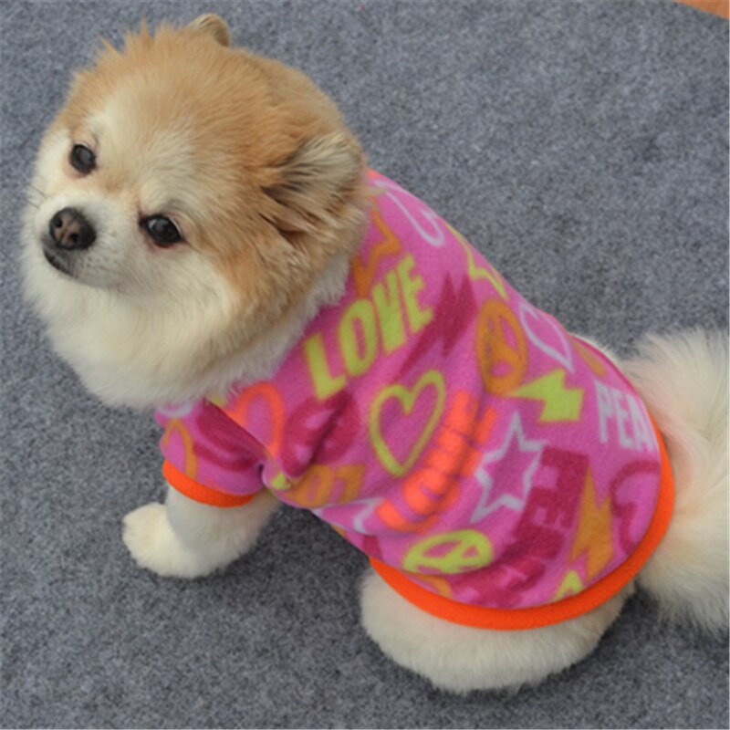 Bonito crânio imprimir roupas para cães de estimação inverno quente velo casaco para cães pequenos bulldog francês cachorro roupas chihuahua roupas