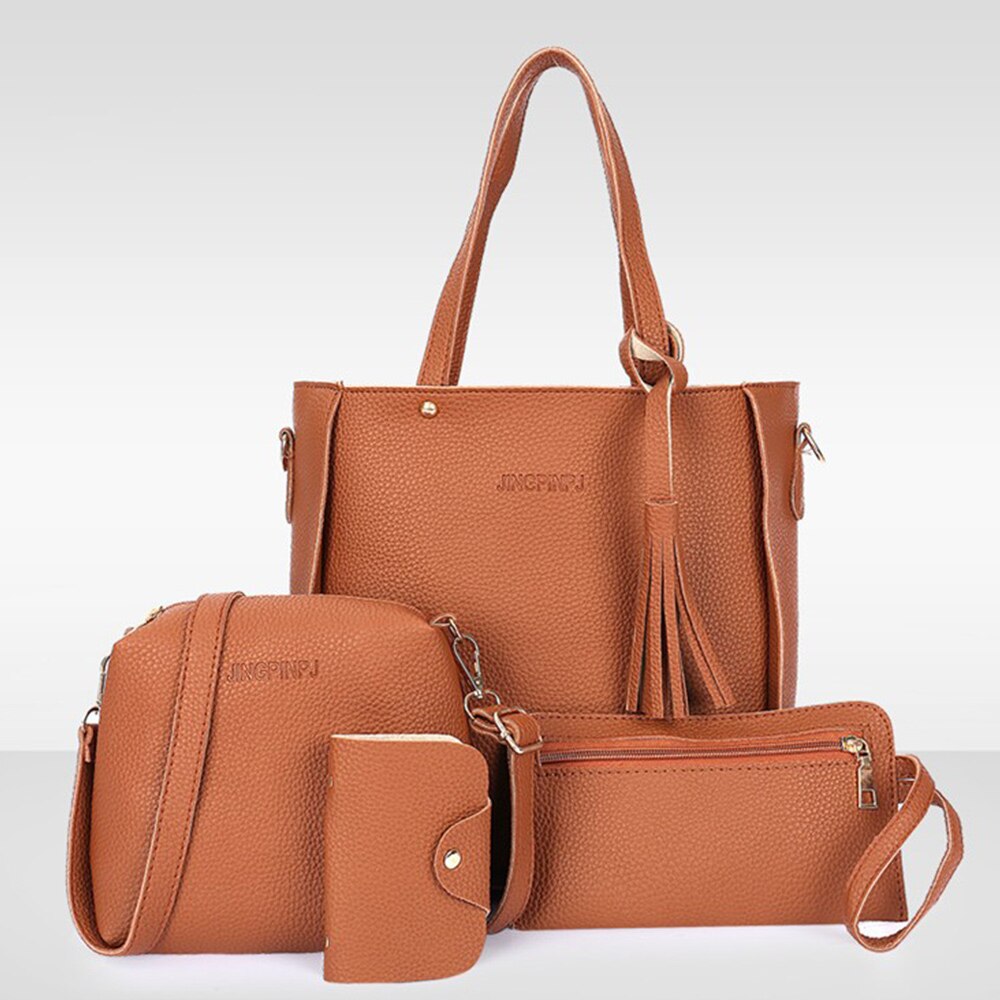 Dame Hand Tasche Frau Tasche Weibliche Handtasche Tote Tasche Set Frau Messenger Schulter Tasche Dame Geldbörse Tag Kupplung Hand Tasche set: color 8