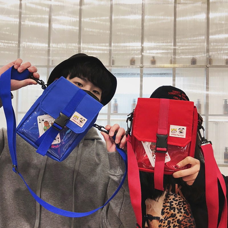 Super Fire Harajuku Local Conditions Cool Disco Bag Student Japanese Canvas Shoulder Bag Satchel Messenger Bag Couple Schoolbag