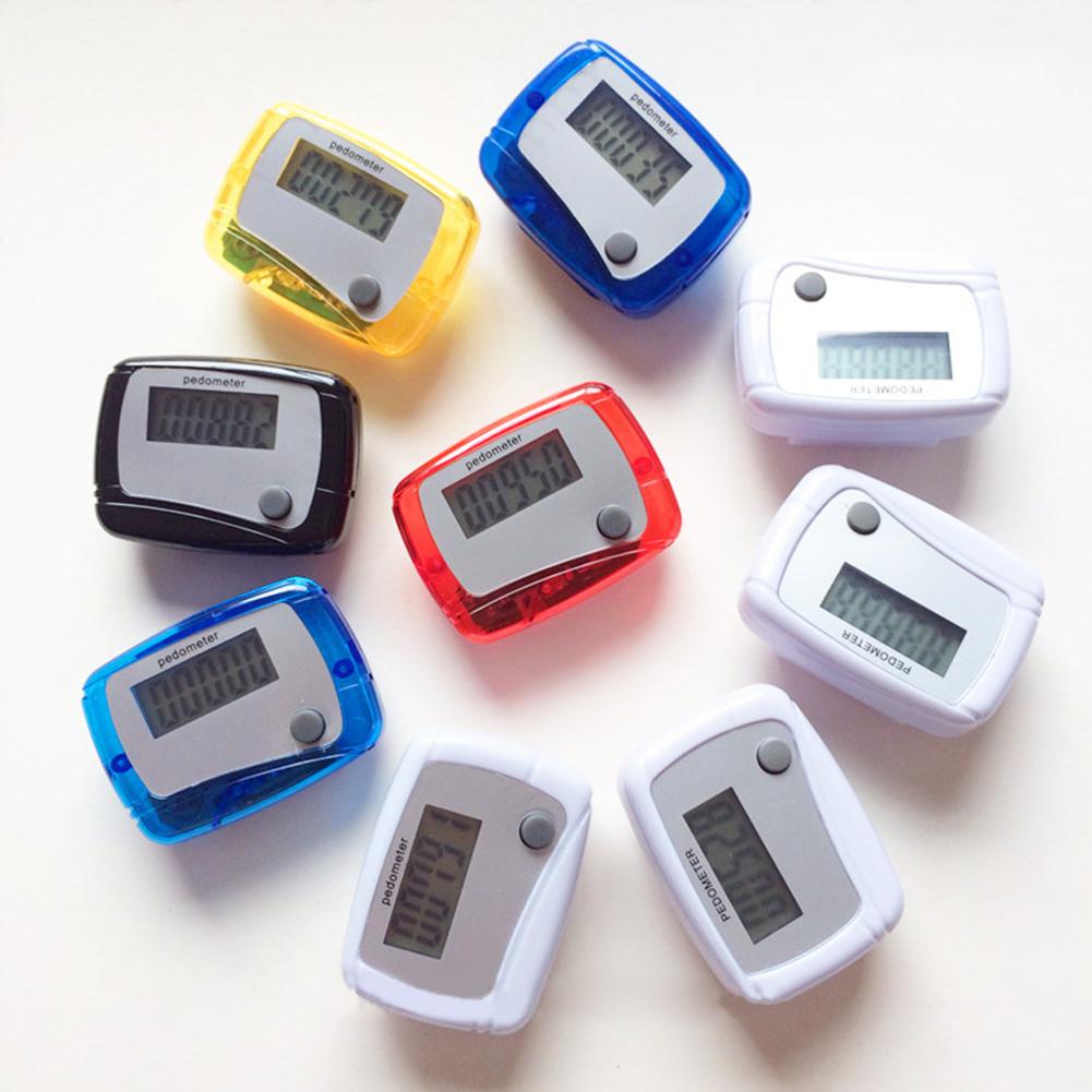 Lange levensduur batterij Multifunctionele Fitness Portable Multi-kleuren LCD Stappenteller Stappenteller van 0 tot 9999