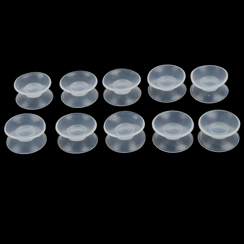 10 stk dobbeltsidige sugekopp-sugekopper til glass sugekopp pvc plast liten sugekopp uten sporplast