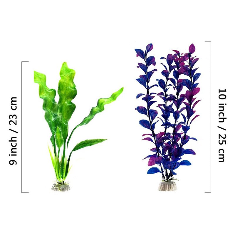Artificial Water Plants Large Aquarium Plants Plastic Aquarium Decorations Vivid Simulation Creature Aquarium Landscape XBFF
