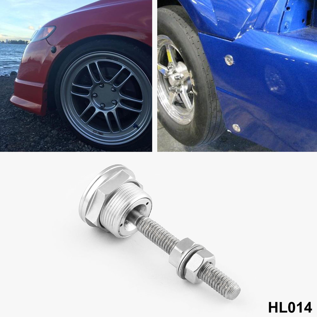 22mm højtydende trykknap hurtigudløser motorhjelm hætte stifter låselås mærke