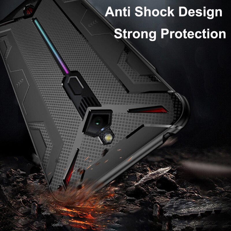 Schokbestendige beschermende tpu-hoesjes voor zte nubia red magic 3 , warmteafvoerhoesje, ondersteuning voor gamepad red magic 3- hoesje