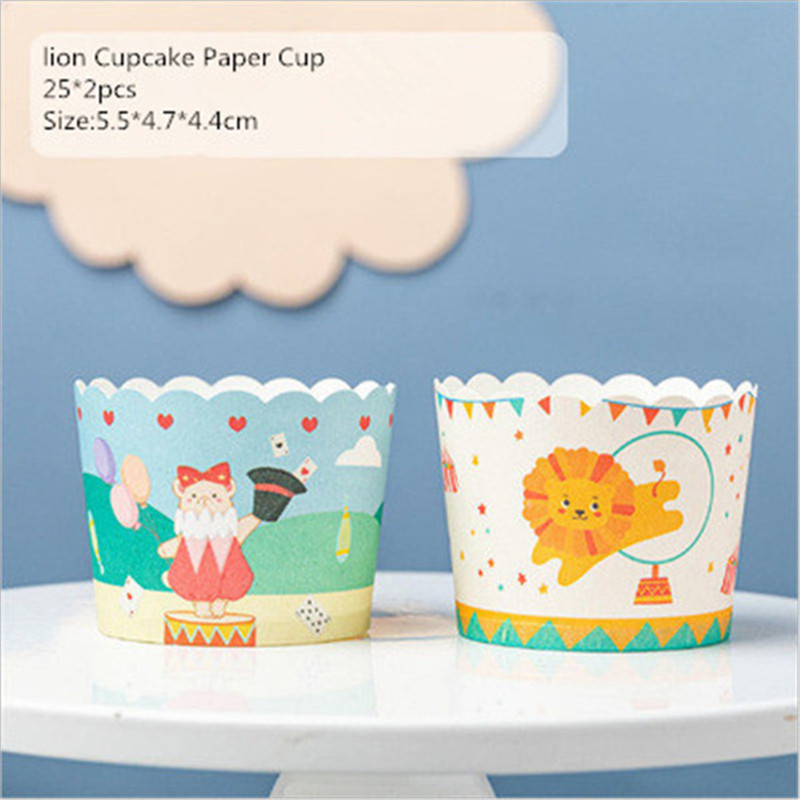 50pcs Rainbow Unicorn Muffin Cupcake Paper Cup For Wedding Unicorn Party Caissettes Cupcake Liner Baking Cup Cake Wrapper Case: Army Green