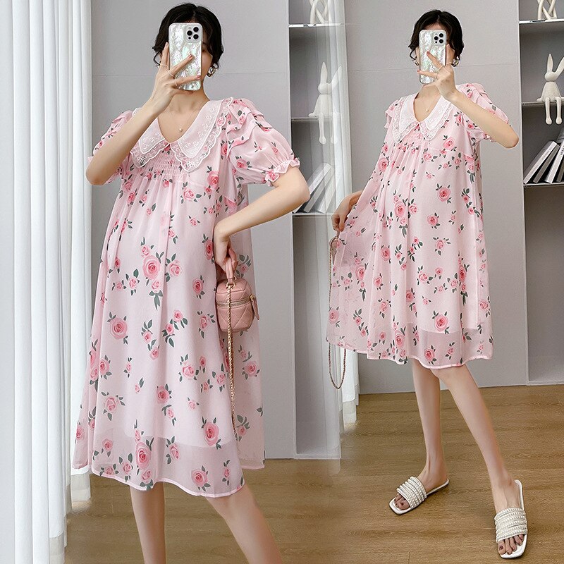 LUVCES 4-delige set voor meisjes zomer herfst effen en bloemenprint